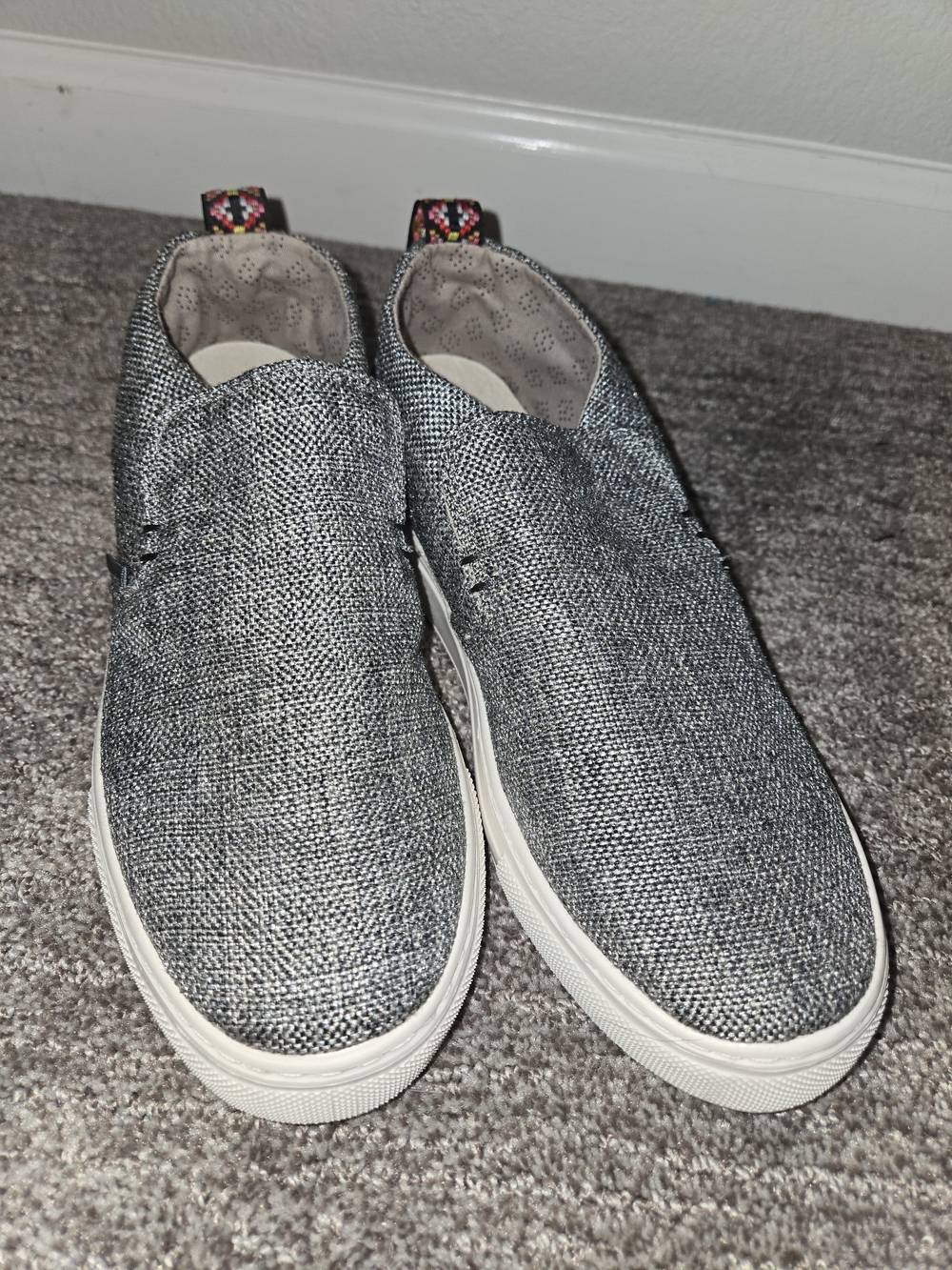 Hey Dude Women's Slip-On Sneakers in Charcoal Size 7 NWOB